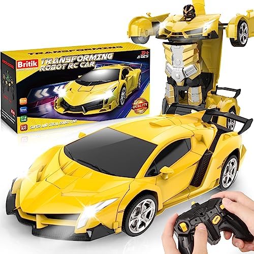 Transform Remote Control Car Toy for Kids 4 5 6 7 8, Remote Control Car for Boys 4-7, Transform Cars for Boys 4-6, Toy Car 5 Year Old Boy, Toys for 3 4 5 6 7 8 9 10 11 12 Years Old Boy